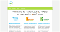 Desktop Screenshot of pomahamesprovidentem.cz