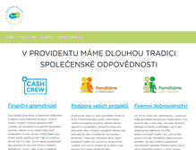 Tablet Screenshot of pomahamesprovidentem.cz